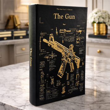 Книга-сейф "The Gun" 26х17х5 см, шкатулка-сейф з металевими дверцятами 10203 фото